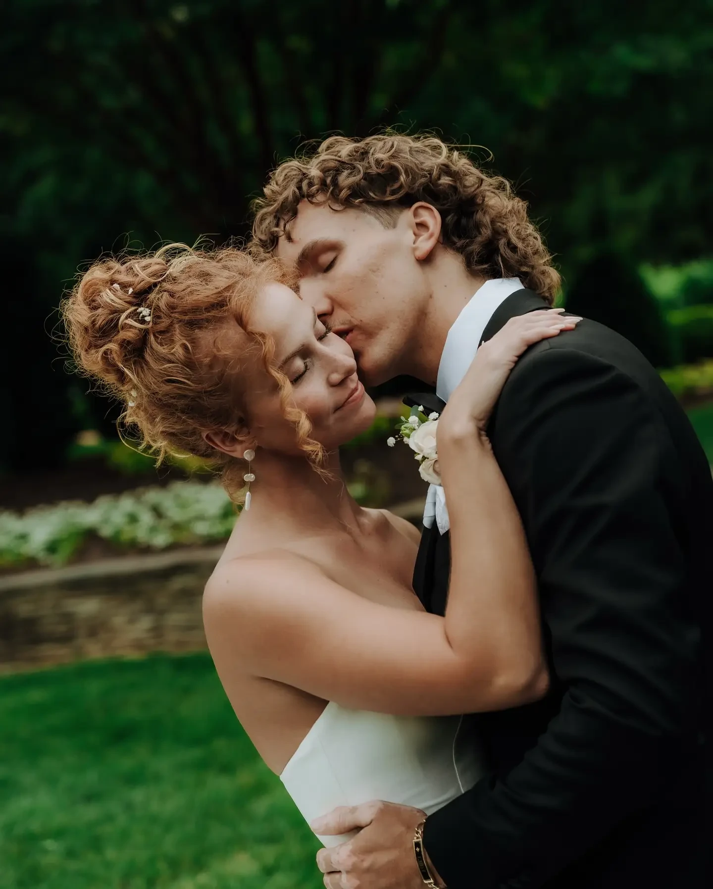 image shows a real couple in british vogue magazine