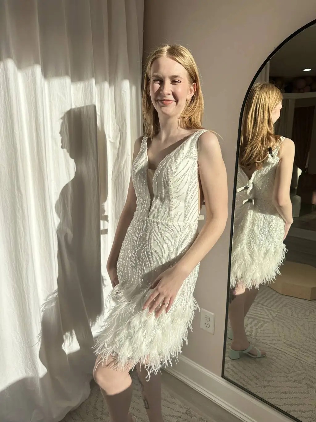 mini wedding dress