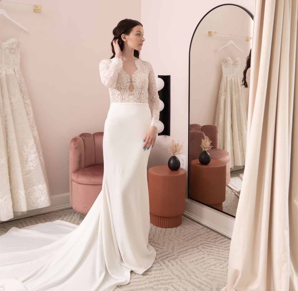 Photo of Model wearing a The Bridal Room Plus Size Collection Gown