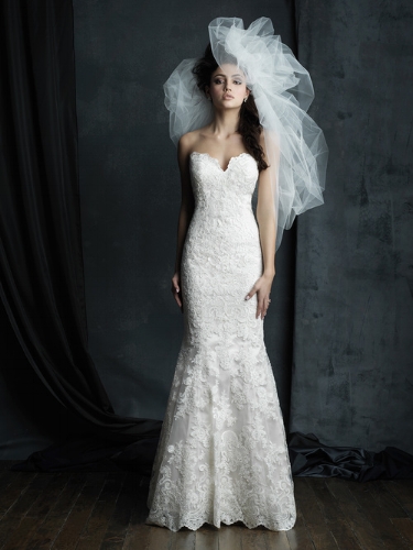 Allure Bridals Cotoure :&nbsp; C387F &nbsp;without train
