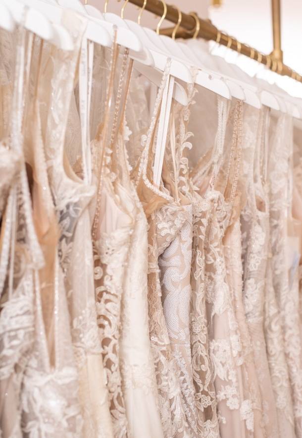 Photo of the bridal gowns