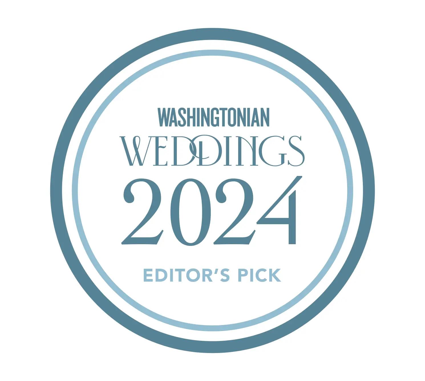 Washingtonian Weddings 2024 Best Wedding Vendor