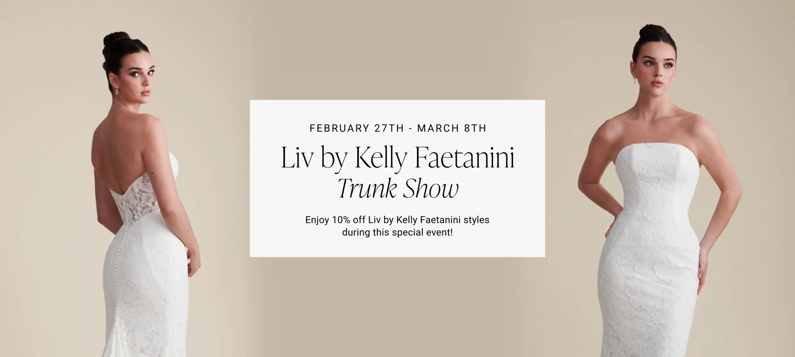 Liv by Kelly Faetanini Trunk Show Desktop banner