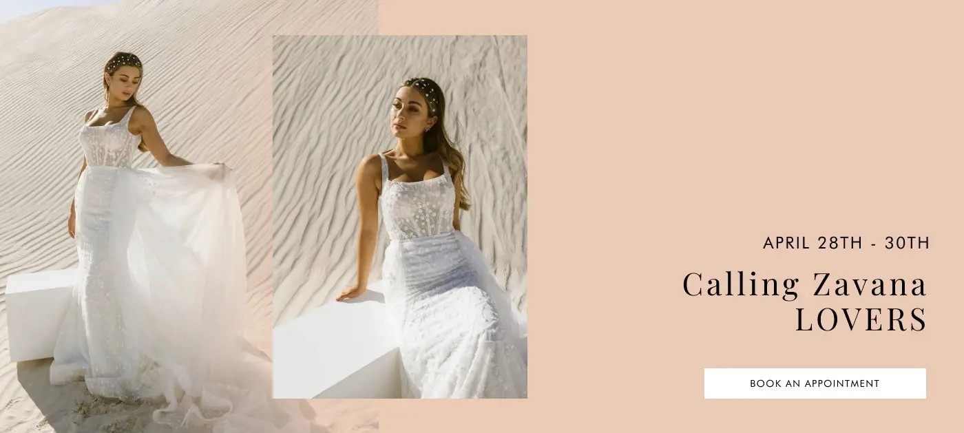 "Calling Zavana Lovers Trunk Show" banner for desktop