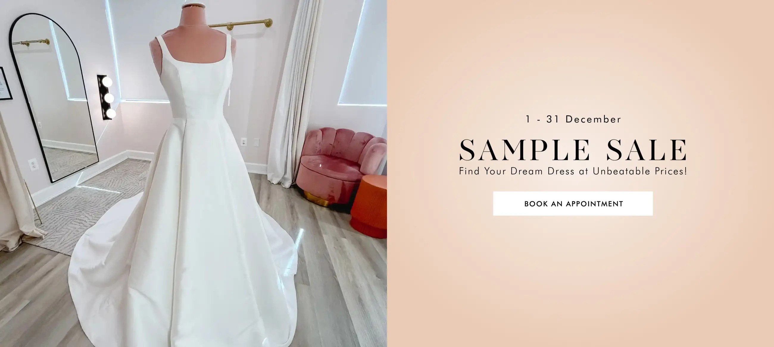 Sample Sale Desktop Banner