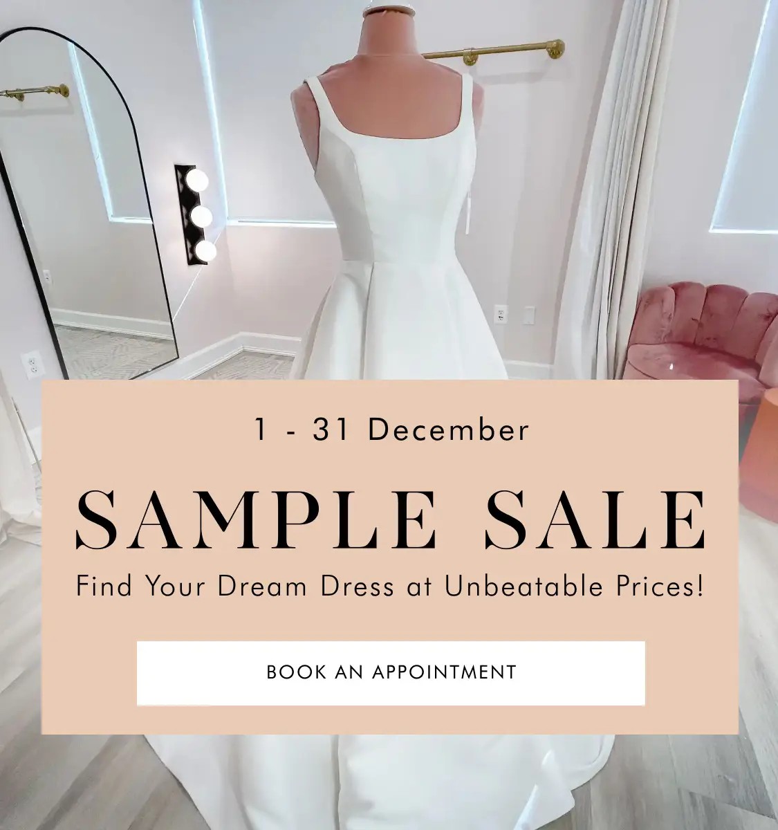 Sample Sale Mobile Banner