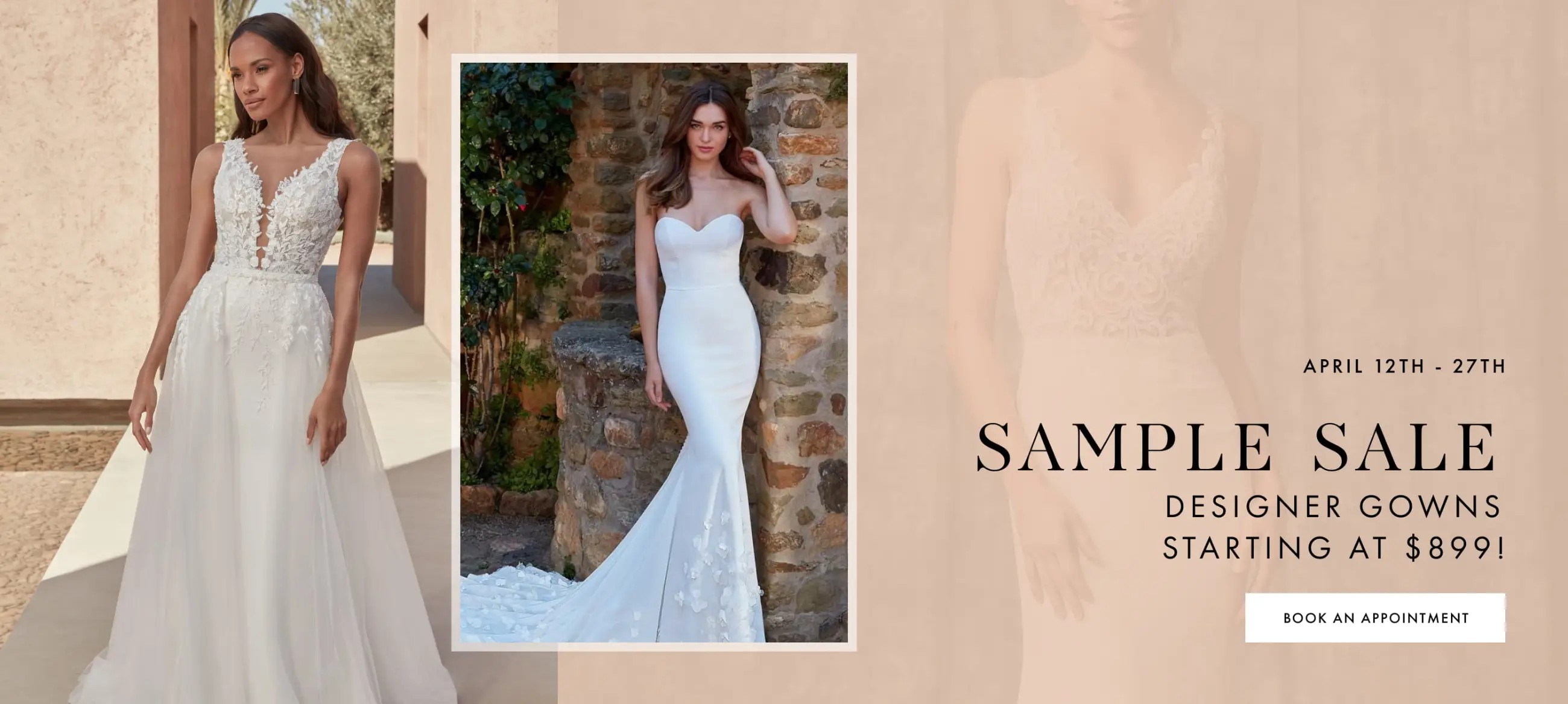 April Bridal Sample Sale at The Bridal Room