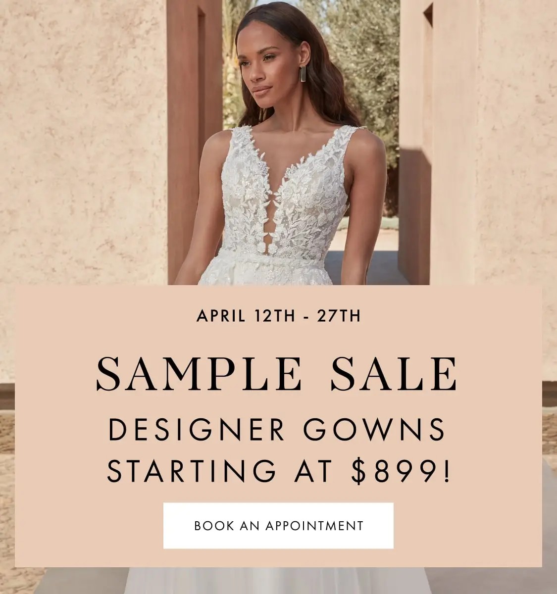 April Bridal Sample Sale at The Bridal Room