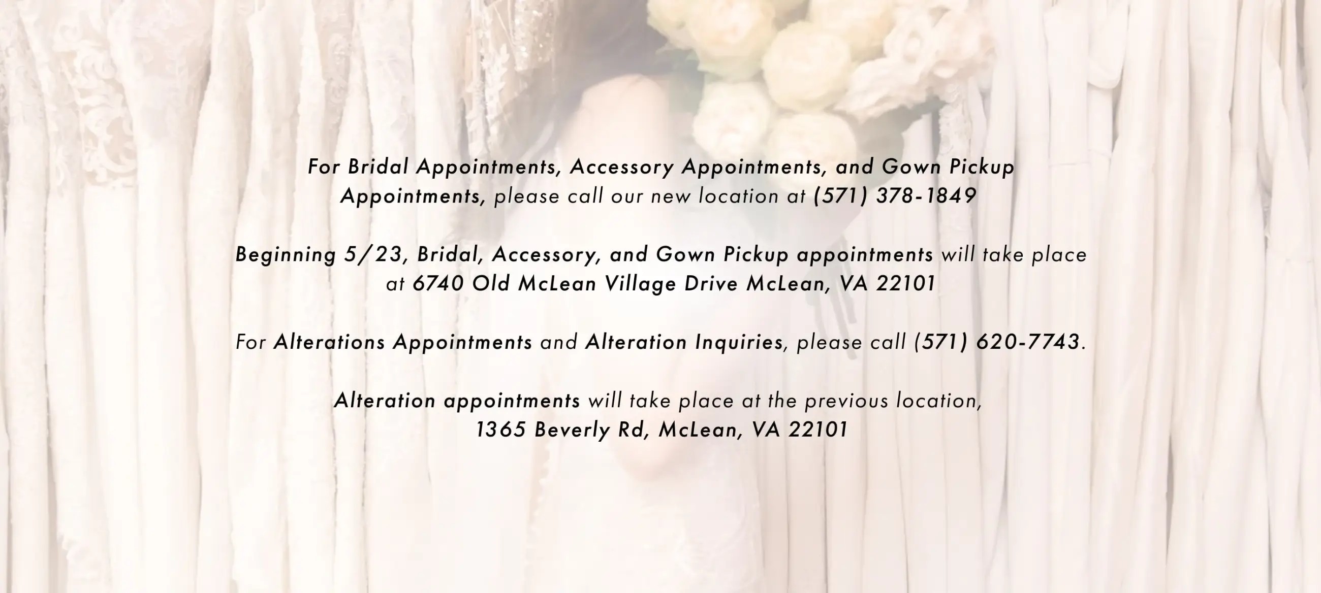 Address and phone number banner desktop
