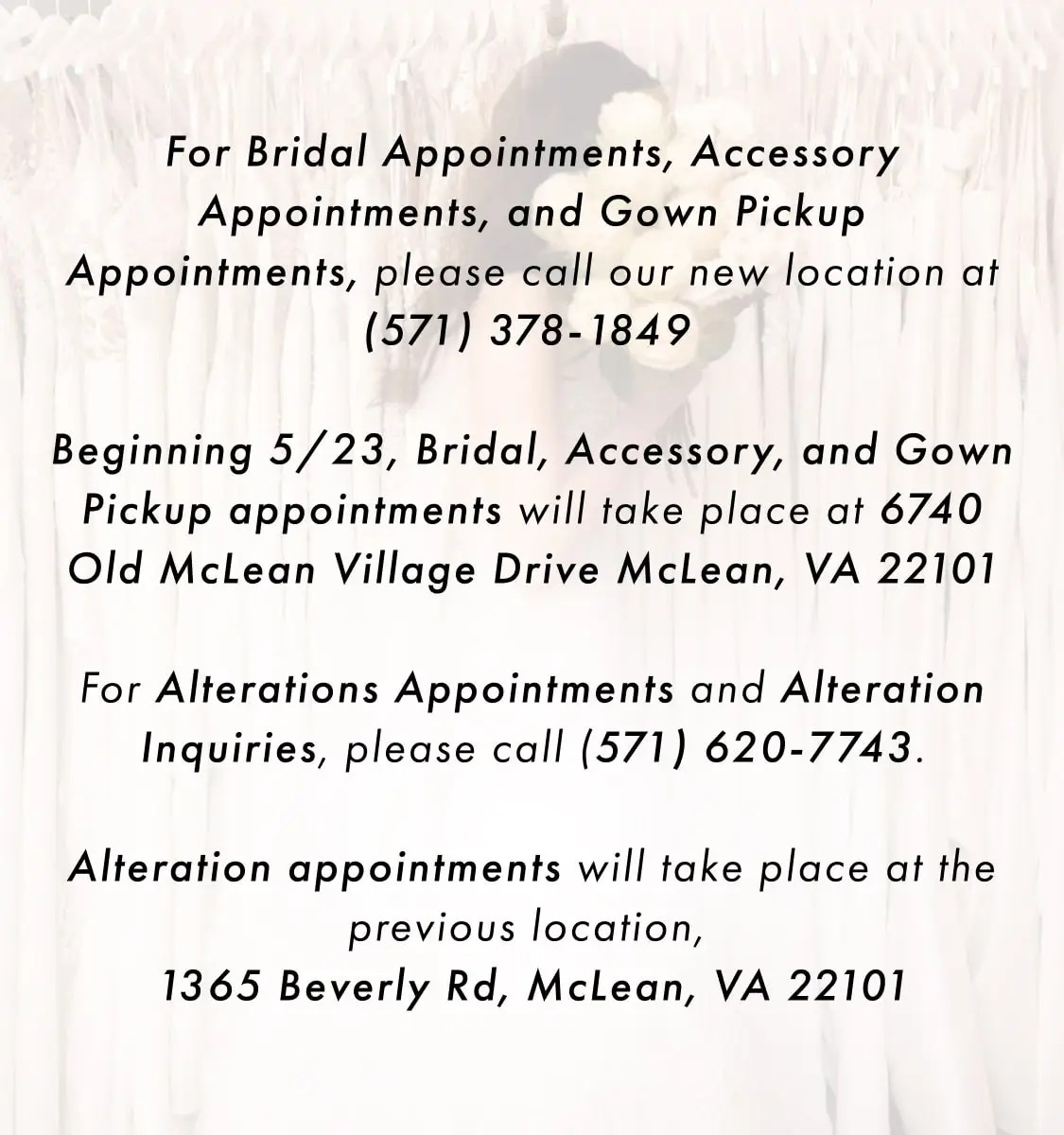 Address and phone number banner desktop
