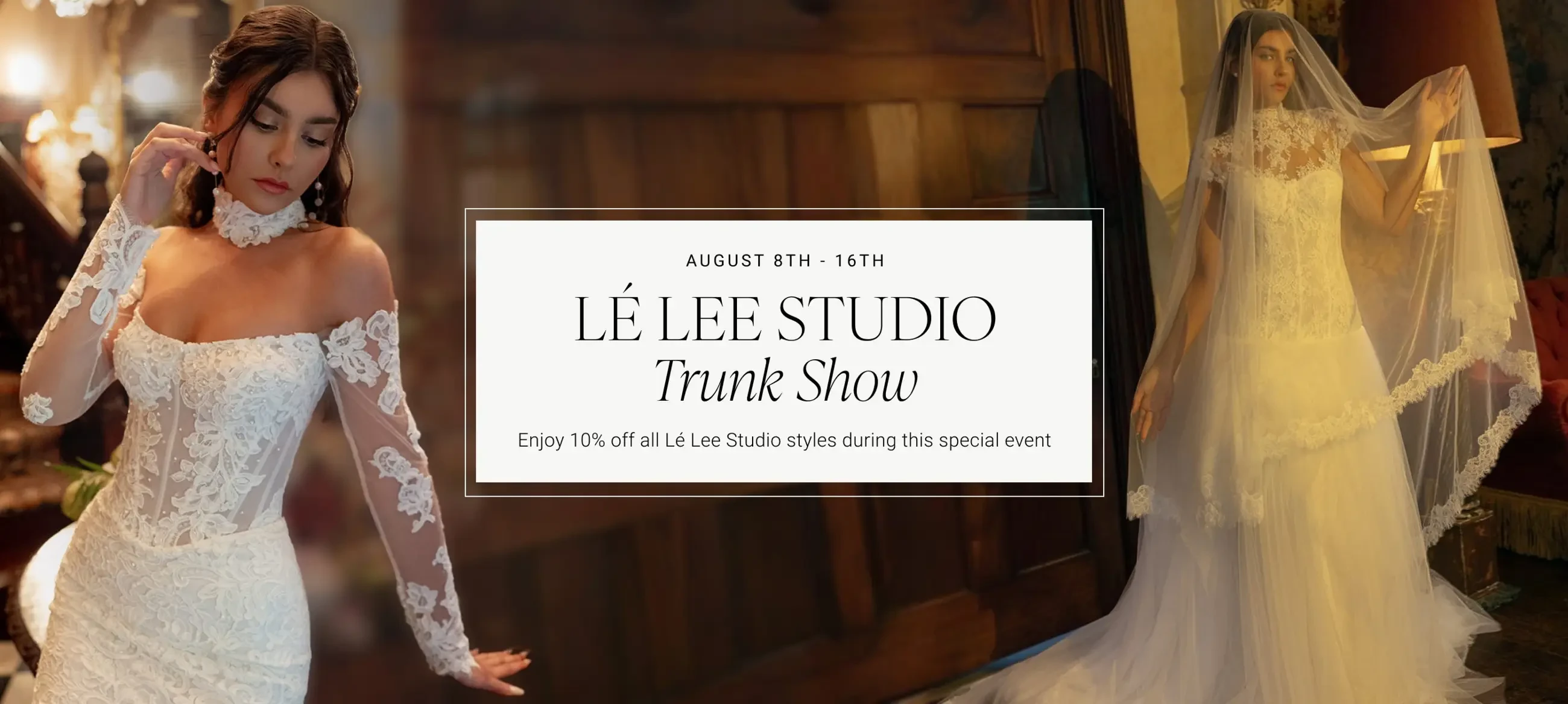 Le Lee Studio Trunk Show banner