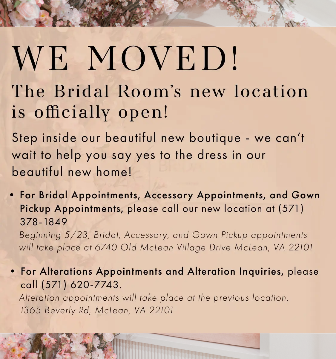 We Moved
